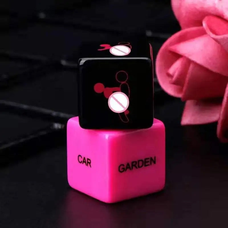 Who Da Freak Gamble of Love Couples Dice Pink and Black