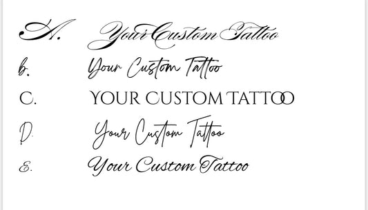 Custom Tattoo Create Your Own✨Upload text or image of your choice